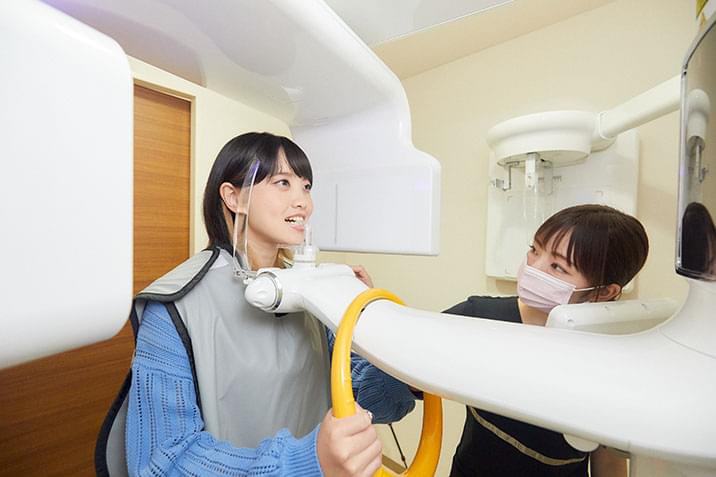 レントゲン撮影の様子